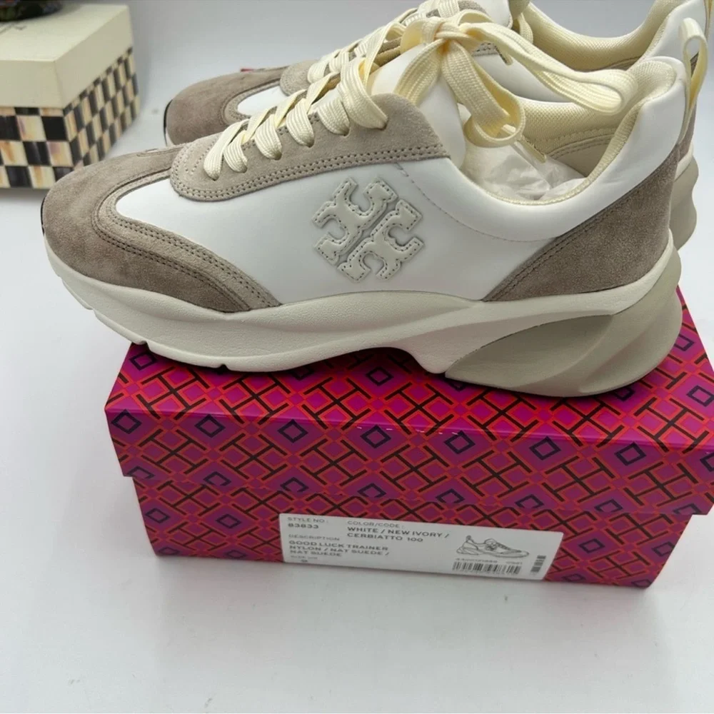 Women’s Tory Burch good luck trainer sneaker size 9